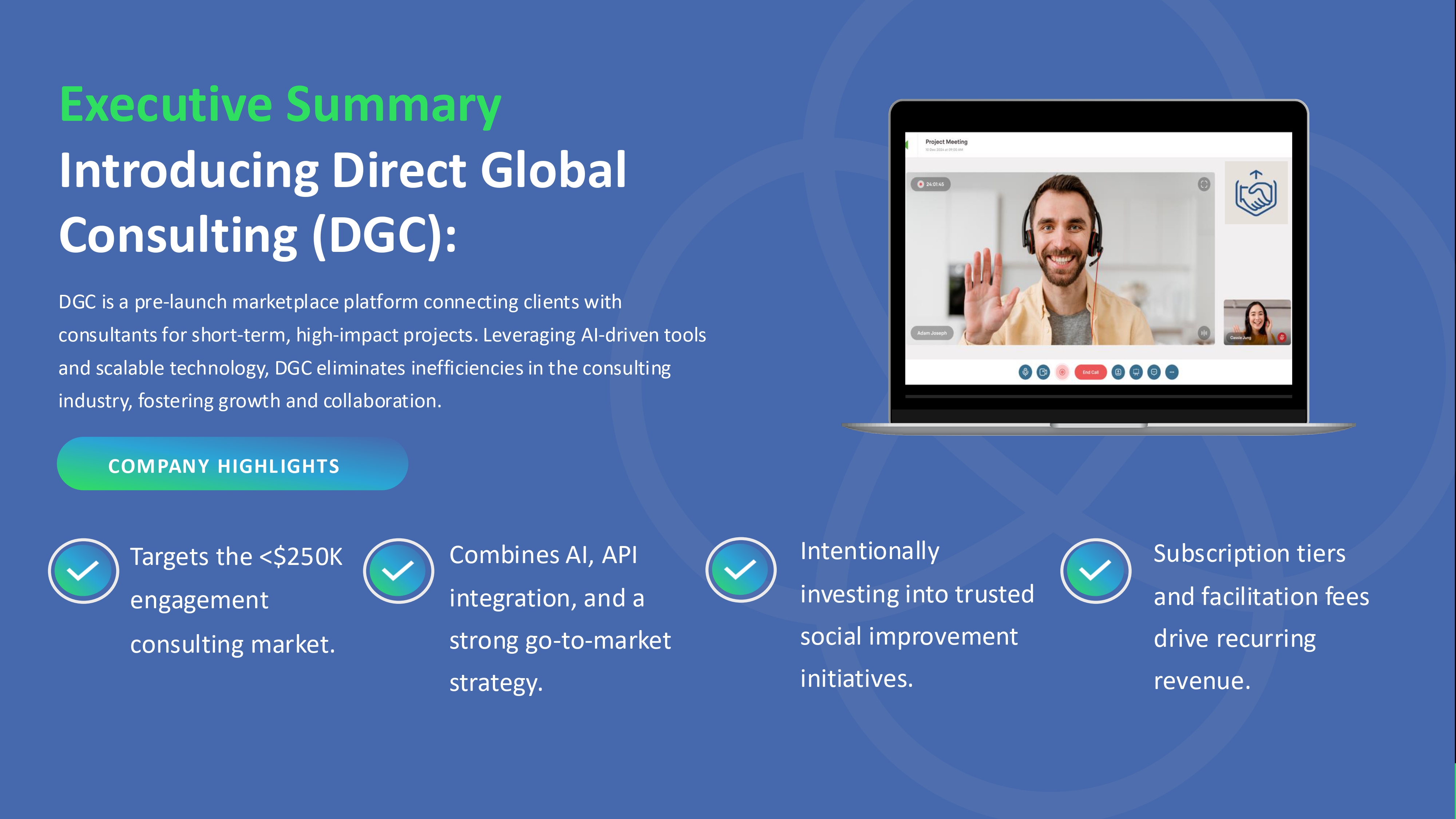 Slide for Executive Summary