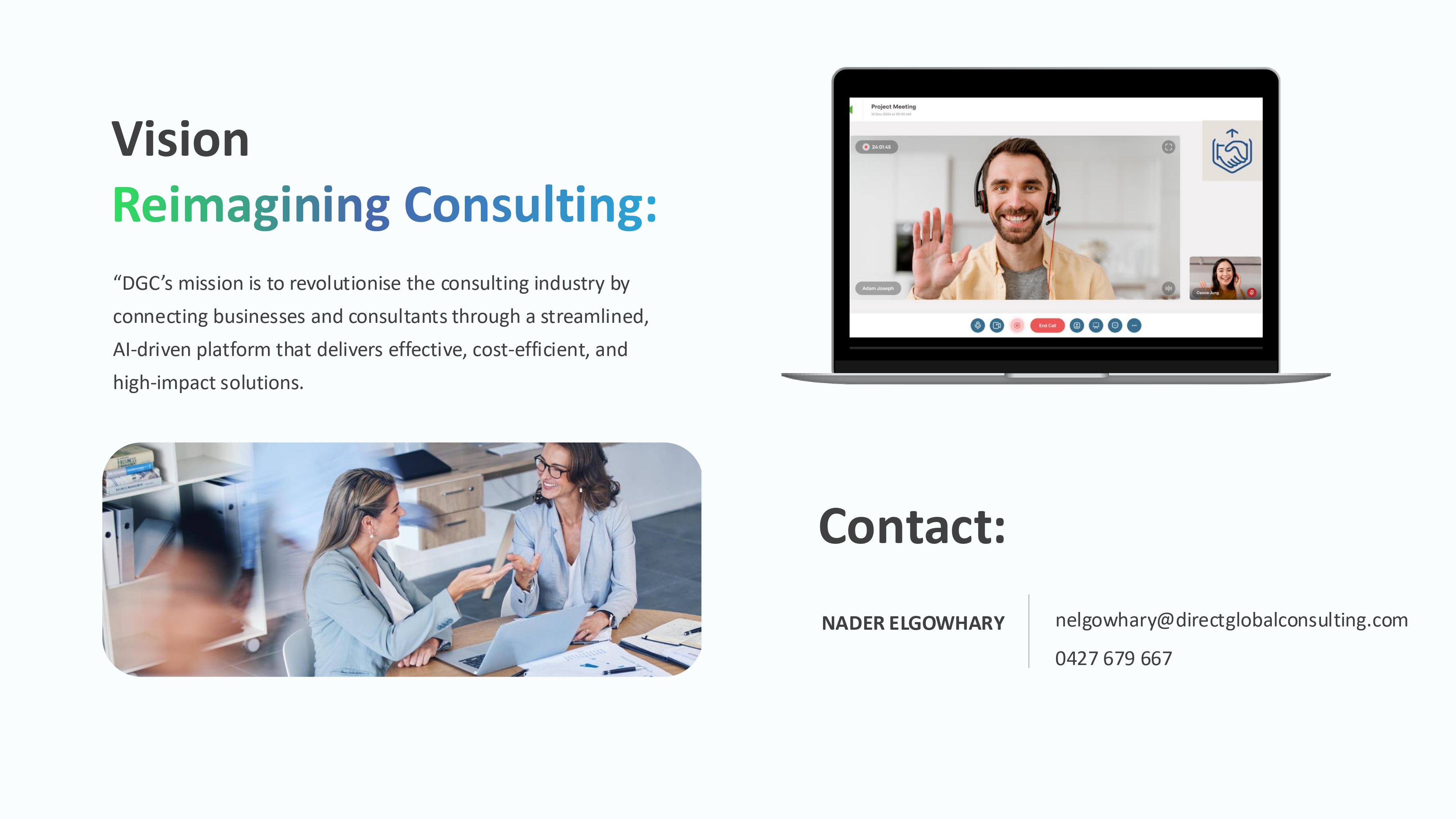 Slide for Vision: Reimagining Consulting