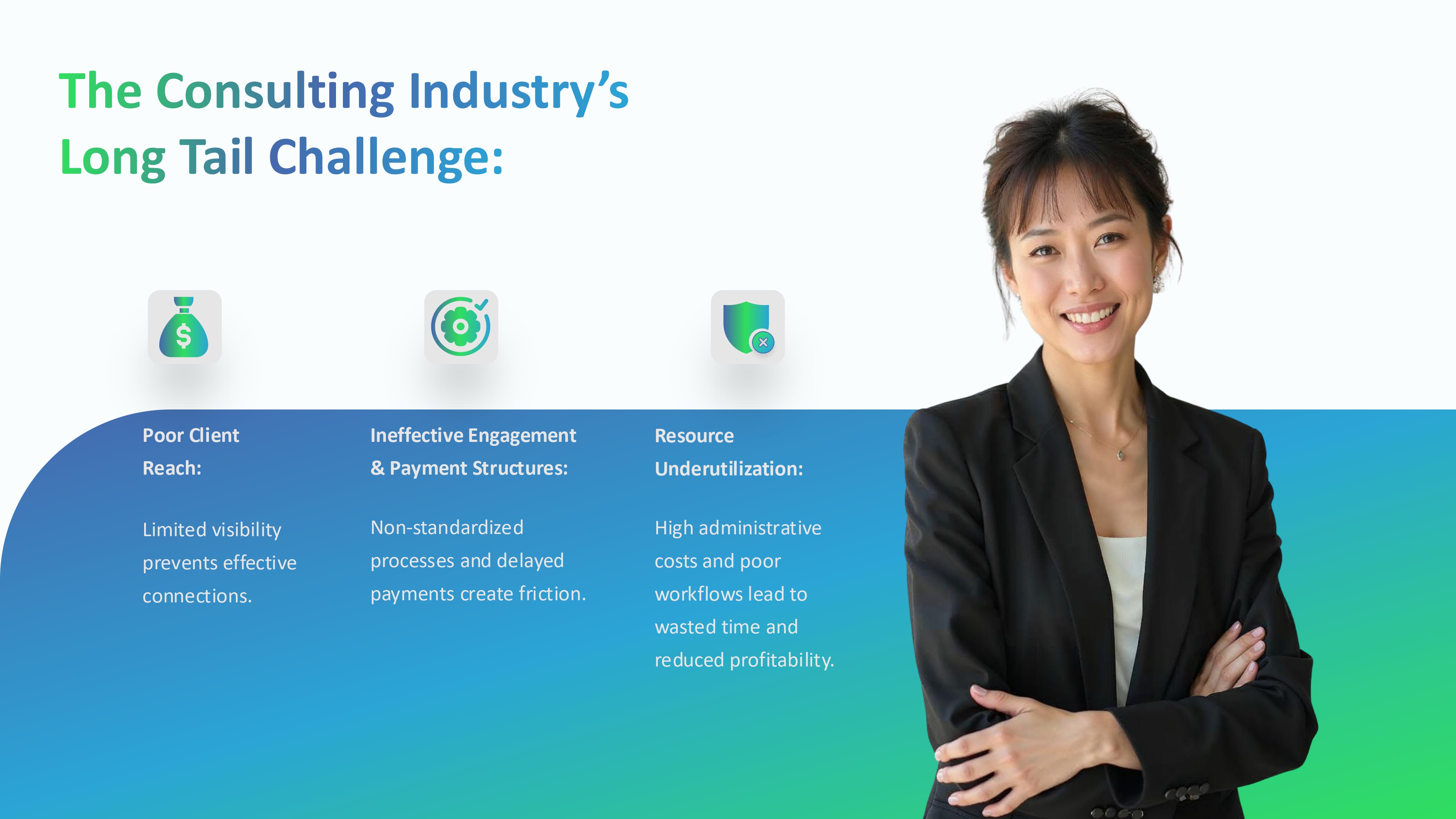 Slide for The Consulting Industry's Long Tail Challenge