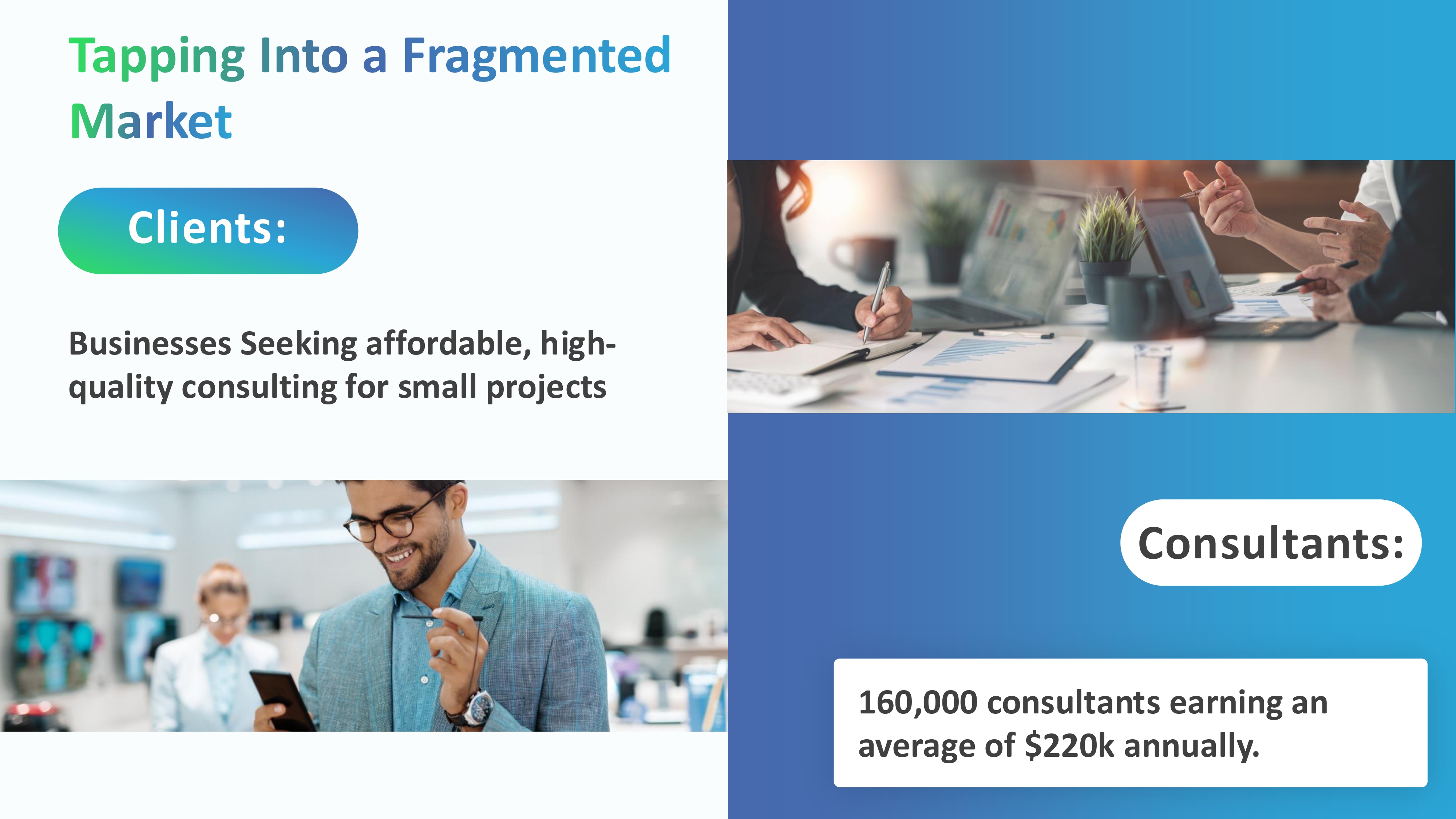 Slide for Tapping Into a Fragmented Market
