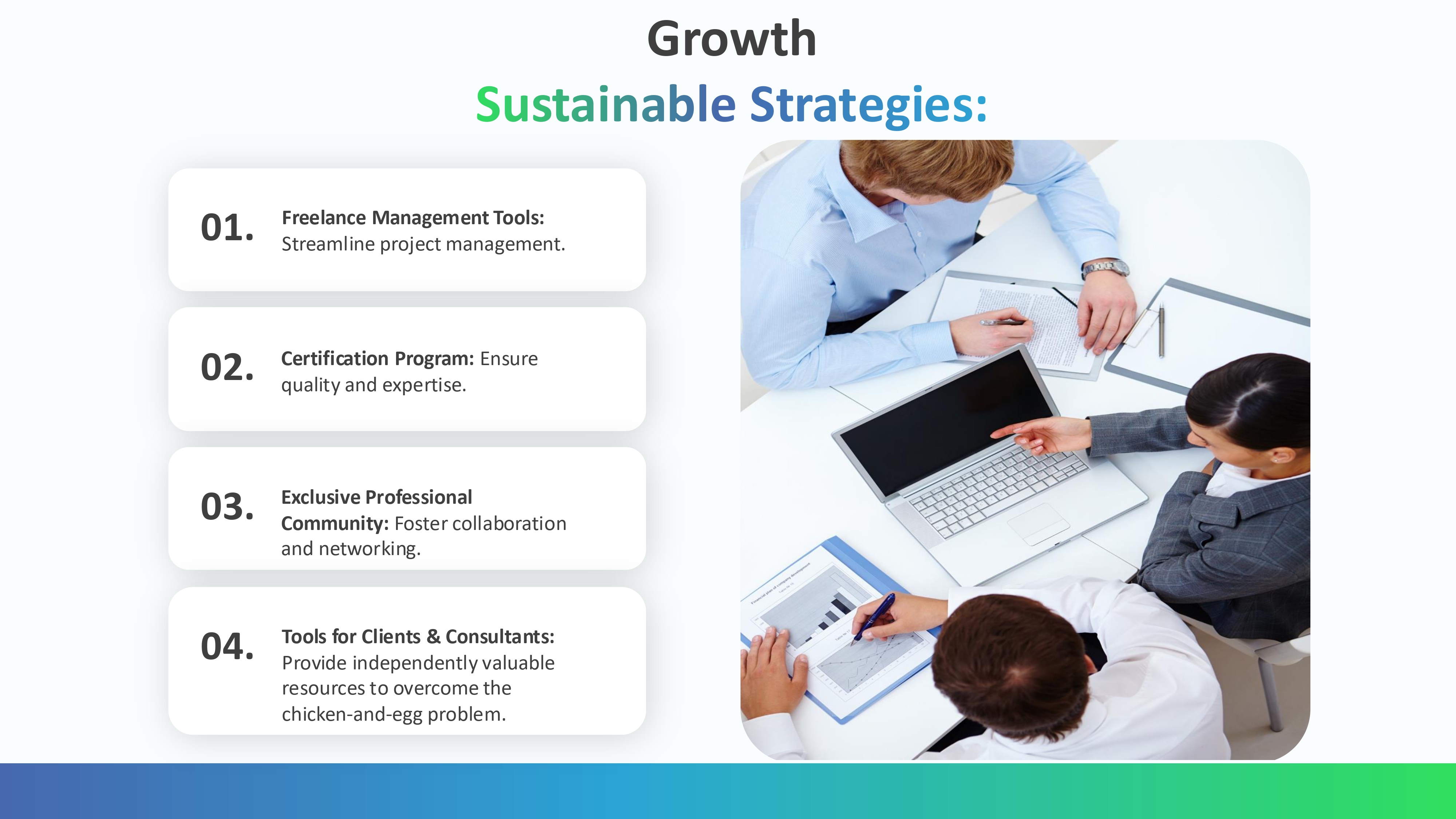 Slide for Growth Sustainable Strategies